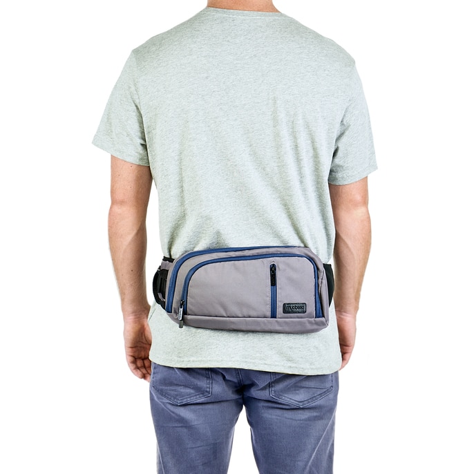 Jay Diabetes Sling Pack, Stone Gray/Navy | Diabetes Shop