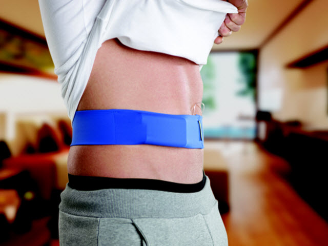 Diabetes pump outlet belt